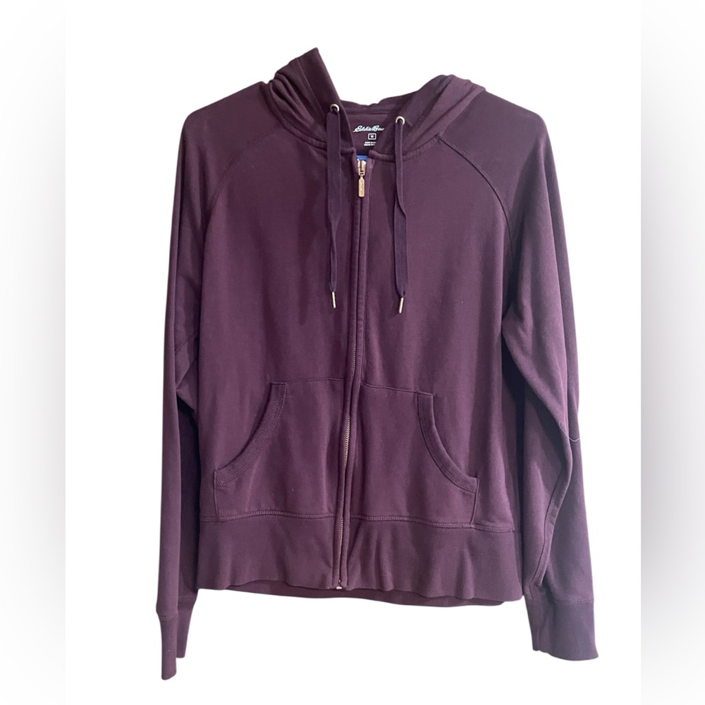 Eddie Bauer Maroon Zip Up Hoodie Women’s Size M